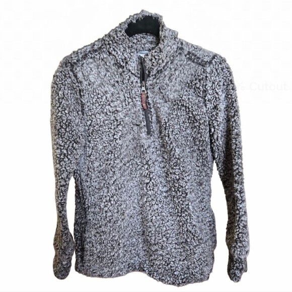 Weatherproof Vintage Women's Frosty Tipped Sherpa Pullover Womens Size M - Picture 2 of 6